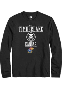 Nick Timberlake  Kansas Jayhawks Black Rally NIL Sport Icon Long Sleeve T Shirt