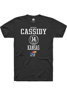 Patrick Cassidy  Kansas Jayhawks Black Rally NIL Sport Icon Short Sleeve T Shirt