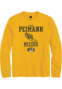 Trevor Peimann  Missouri Tigers Gold Rally NIL Sport Icon Track Long Sleeve T Shirt