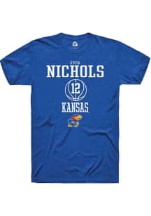 S'Mya Nichols  Kansas Jayhawks Blue Rally NIL Sport Icon Short Sleeve T Shirt