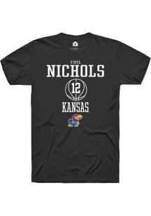 S'Mya Nichols  Kansas Jayhawks Black Rally NIL Sport Icon Short Sleeve T Shirt