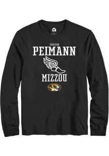 Trevor Peimann  Missouri Tigers Black Rally NIL Sport Icon Track Long Sleeve T Shirt