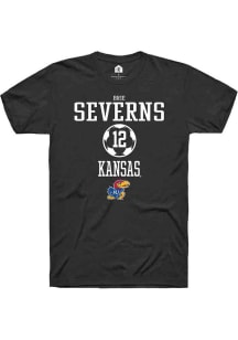 Brie Severns  Kansas Jayhawks Black Rally NIL Sport Icon Short Sleeve T Shirt