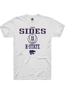 Taryn Sides  K-State Wildcats White Rally NIL Sport Icon Short Sleeve T Shirt