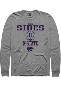 Taryn Sides  K-State Wildcats Graphite Rally NIL Sport Icon Long Sleeve T Shirt