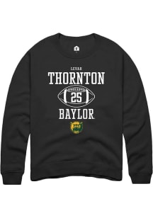 LeVar Thornton  Rally Baylor Bears Mens Black NIL Sport Icon Long Sleeve Crew Sweatshirt