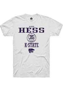 Alexis Hess White K-State Wildcats NIL Sport Icon Short Sleeve T Shirt