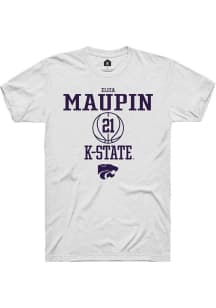 Eliza Maupin White K-State Wildcats NIL Sport Icon Short Sleeve T Shirt