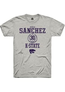 Gisela Sánchez Ash K-State Wildcats NIL Sport Icon Short Sleeve T Shirt