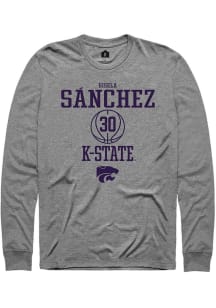 Gisela Sánchez Rally Mens Graphite K-State Wildcats NIL Sport Icon Tee