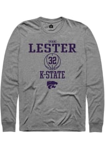 Imani Lester Rally Mens Graphite K-State Wildcats NIL Sport Icon Tee