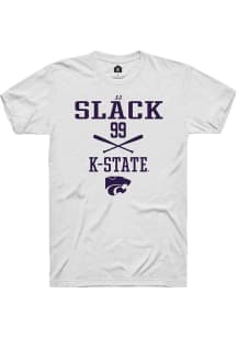 JJ Slack Rally Mens White K-State Wildcats NIL Sport Icon Hooded Sweatshirt