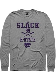 JJ Slack Rally Mens Graphite K-State Wildcats NIL Sport Icon Hooded Sweatshirt