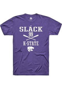 JJ Slack Purple K-State Wildcats NIL Sport Icon Short Sleeve T Shirt