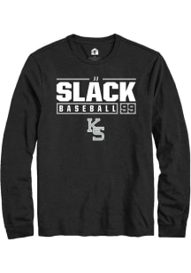 JJ Slack Rally Mens Black K-State Wildcats NIL Stacked Box Tee