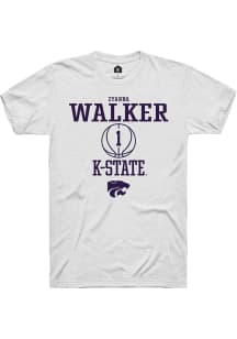 Zyanna Walker White K-State Wildcats NIL Sport Icon Short Sleeve T Shirt