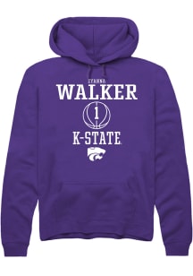 Zyanna Walker  Rally K-State Wildcats Mens Purple NIL Sport Icon Long Sleeve Hoodie