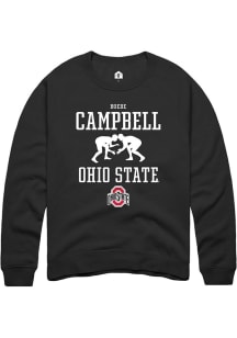 Boede Campbell  Rally Ohio State Buckeyes Mens Black NIL Sport Icon Long Sleeve Crew Sweatshirt