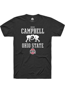 Boede Campbell  Ohio State Buckeyes Black Rally NIL Sport Icon Short Sleeve T Shirt