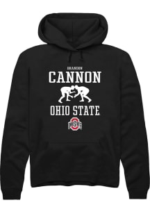 Brandon Cannon Rally Mens Black Ohio State Buckeyes NIL Sport Icon Hooded Sweatshirt