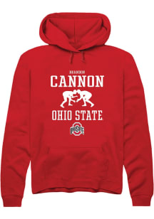 Brandon Cannon Rally Mens Red Ohio State Buckeyes NIL Sport Icon Hooded Sweatshirt