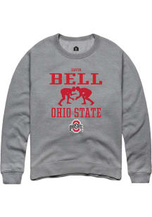 Gavin Bell  Rally Ohio State Buckeyes Mens Graphite NIL Sport Icon Long Sleeve Crew Sweatshirt