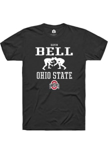 Gavin Bell  Ohio State Buckeyes Black Rally NIL Sport Icon Short Sleeve T Shirt