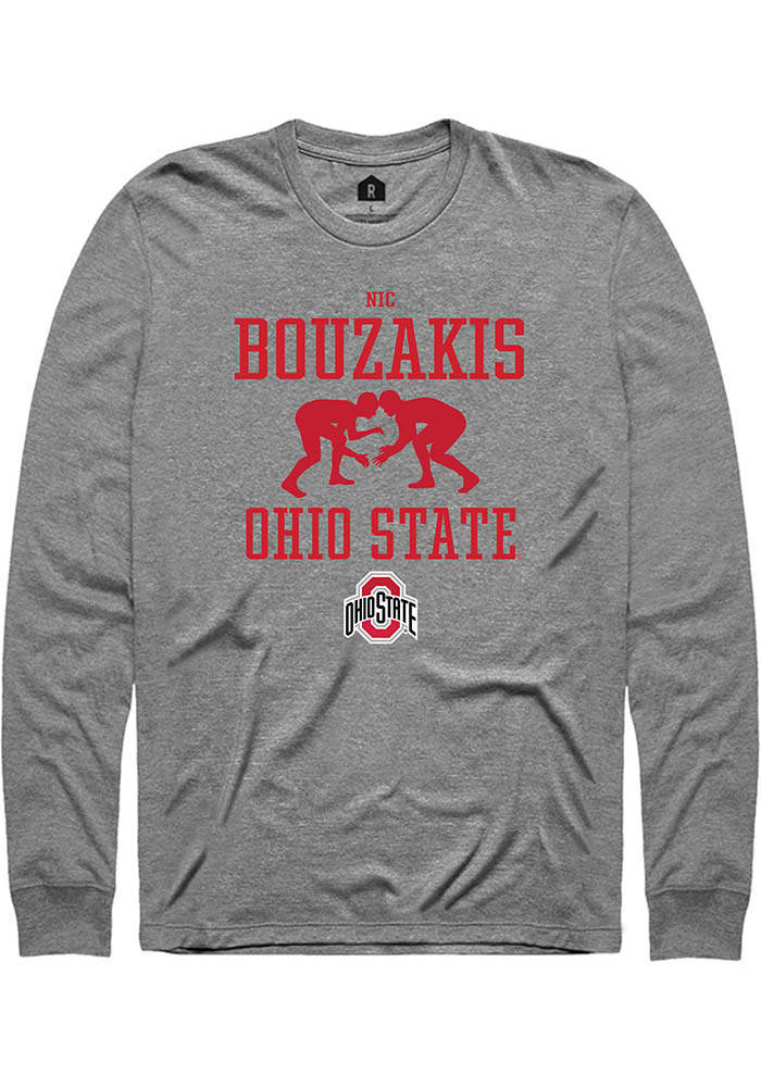 Nic Bouzakis Ohio State Buckeyes Rally NIL Sport Icon Long Sleeve T Shirt