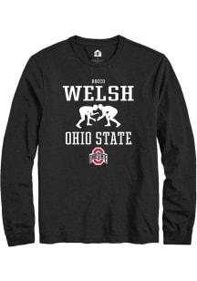 Rocco Welsh  Ohio State Buckeyes Black Rally NIL Sport Icon Long Sleeve T Shirt