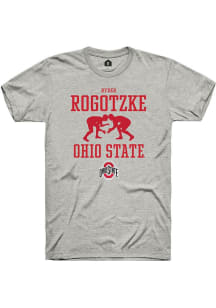 Ryder Rogotzke  Ohio State Buckeyes Ash Rally NIL Sport Icon Short Sleeve T Shirt