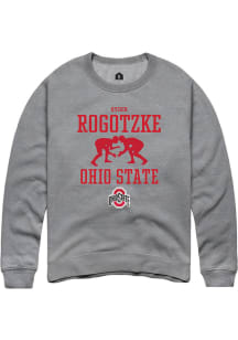 Ryder Rogotzke  Rally Ohio State Buckeyes Mens Graphite NIL Sport Icon Long Sleeve Crew Sweatshi..