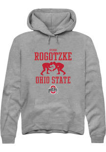 Ryder Rogotzke  Rally Ohio State Buckeyes Mens Graphite NIL Sport Icon Long Sleeve Hoodie