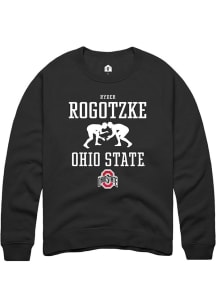 Ryder Rogotzke  Rally Ohio State Buckeyes Mens Black NIL Sport Icon Long Sleeve Crew Sweatshirt