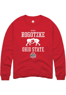 Ryder Rogotzke  Rally Ohio State Buckeyes Mens Red NIL Sport Icon Long Sleeve Crew Sweatshirt