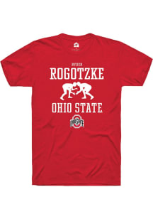 Ryder Rogotzke  Ohio State Buckeyes Red Rally NIL Sport Icon Short Sleeve T Shirt