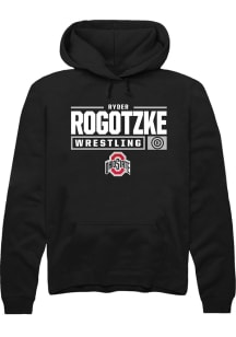 Ryder Rogotzke  Rally Ohio State Buckeyes Mens Black NIL Stacked Box Long Sleeve Hoodie