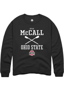 Rylie McCall  Rally Ohio State Buckeyes Mens Black NIL Sport Icon Long Sleeve Crew Sweatshirt