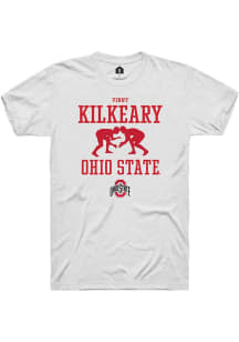 Vinny Kilkeary  Ohio State Buckeyes White Rally NIL Sport Icon Short Sleeve T Shirt