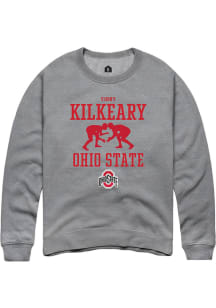 Vinny Kilkeary  Rally Ohio State Buckeyes Mens Graphite NIL Sport Icon Long Sleeve Crew Sweatshi..