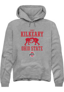 Vinny Kilkeary  Rally Ohio State Buckeyes Mens Graphite NIL Sport Icon Long Sleeve Hoodie