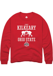 Vinny Kilkeary  Rally Ohio State Buckeyes Mens Red NIL Sport Icon Long Sleeve Crew Sweatshirt