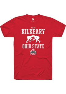 Vinny Kilkeary  Ohio State Buckeyes Red Rally NIL Sport Icon Short Sleeve T Shirt