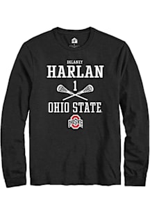 Delaney Harlan  Ohio State Buckeyes Black Rally NIL Sport Icon Long Sleeve T Shirt