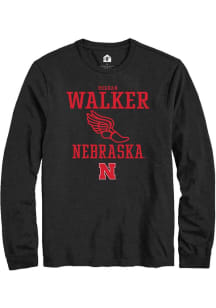 Meghan Walker Rally Mens Black Nebraska Cornhuskers NIL Sport Icon Tee