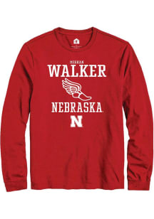 Meghan Walker Rally Mens Red Nebraska Cornhuskers NIL Sport Icon Tee