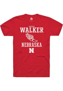 Meghan Walker Red Nebraska Cornhuskers NIL Sport Icon Short Sleeve T Shirt