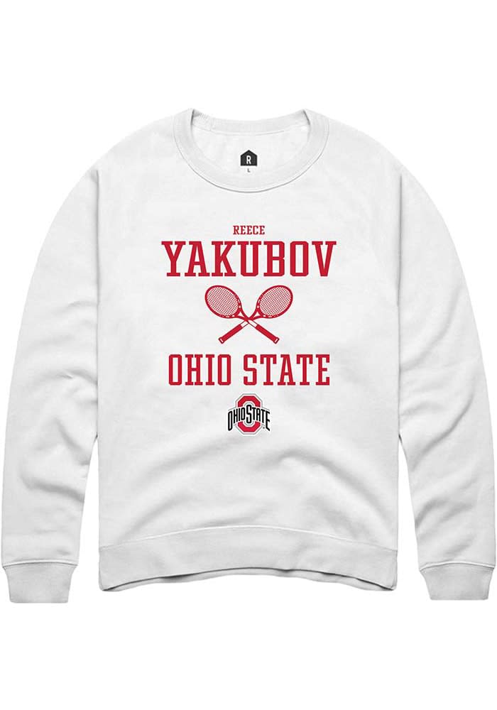 Reece Yakubov Rally Ohio State Buckeyes Mens NIL Sport Icon Long Sleeve Crew Sweatshirt