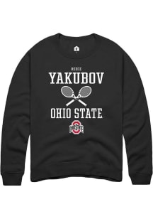 Reece Yakubov  Rally Ohio State Buckeyes Mens Black NIL Sport Icon Long Sleeve Crew Sweatshirt