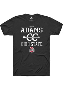 Colby Adams  Ohio State Buckeyes Black Rally NIL Sport Icon Short Sleeve T Shirt