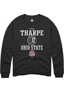 Tyler Tharpe  Rally Ohio State Buckeyes Mens Black NIL Sport Icon Long Sleeve Crew Sweatshirt